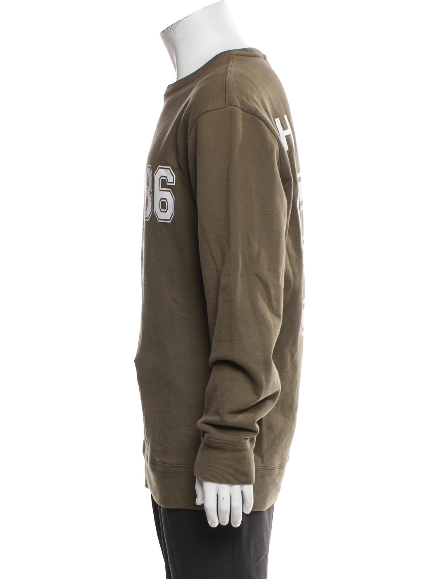 Helmut Lang Graphic Print Crew Neck Sweatshirt