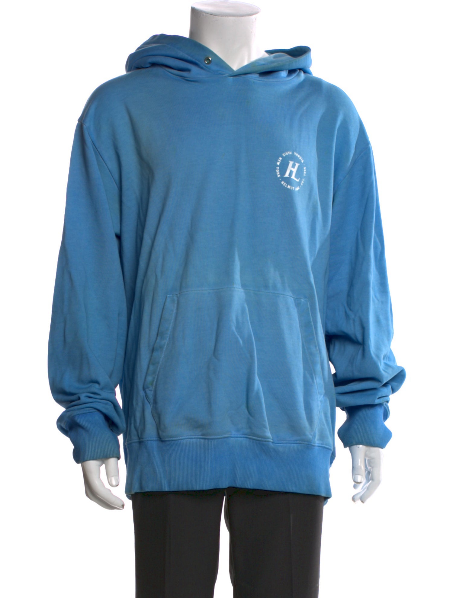 Helmut Lang Graphic Print Crew Neck Hoodie