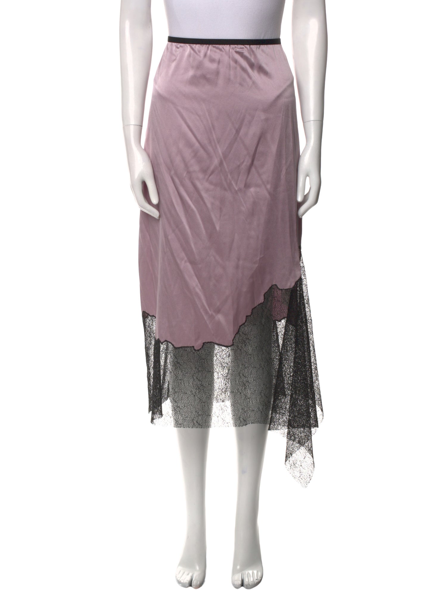 Helmut Lang Silk Midi Length Skirt