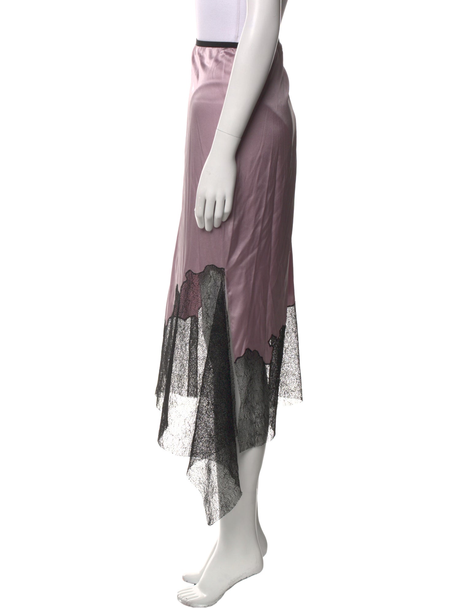 Helmut Lang Silk Midi Length Skirt