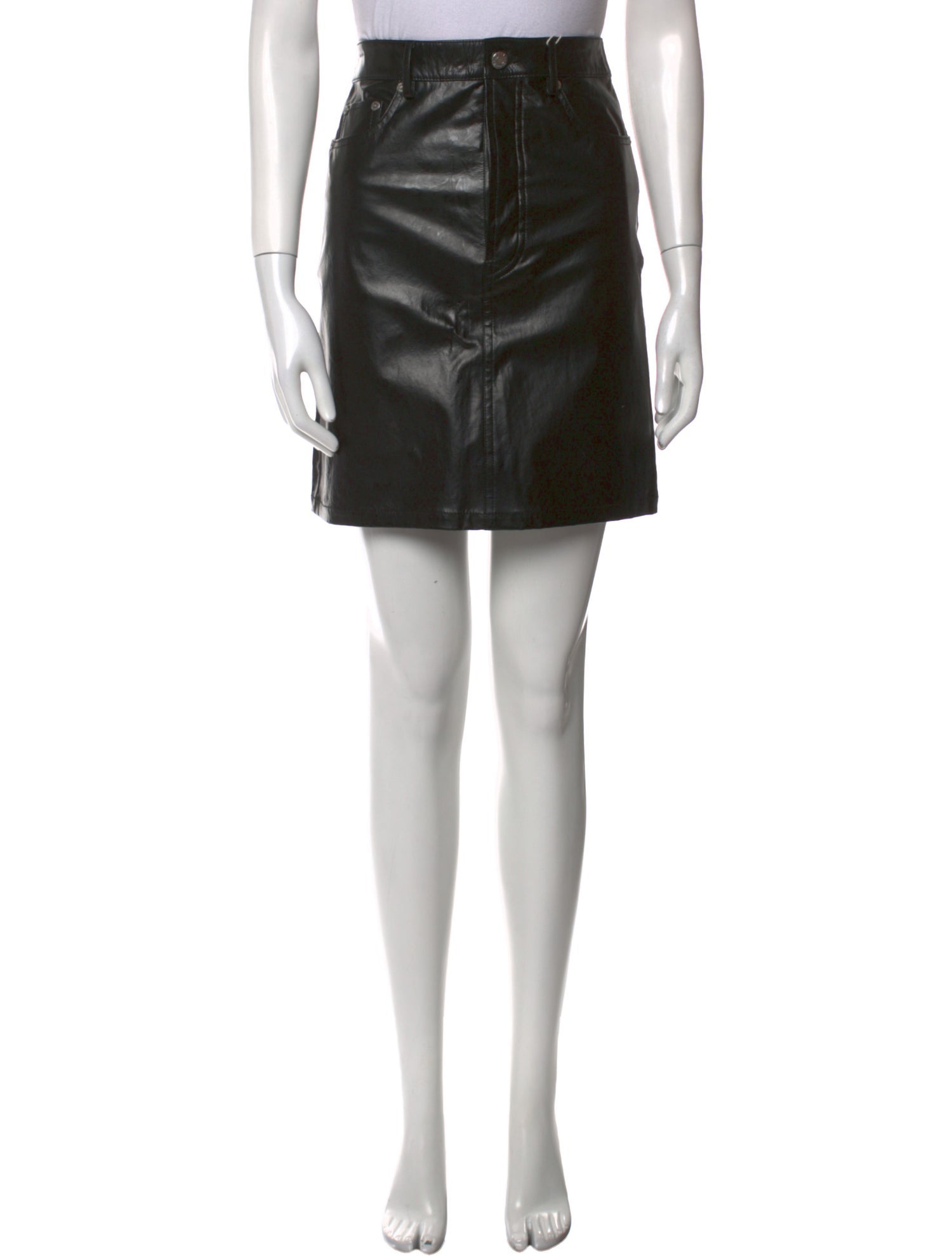 Helmut Lang Leather Mini Skirt w/ Tags