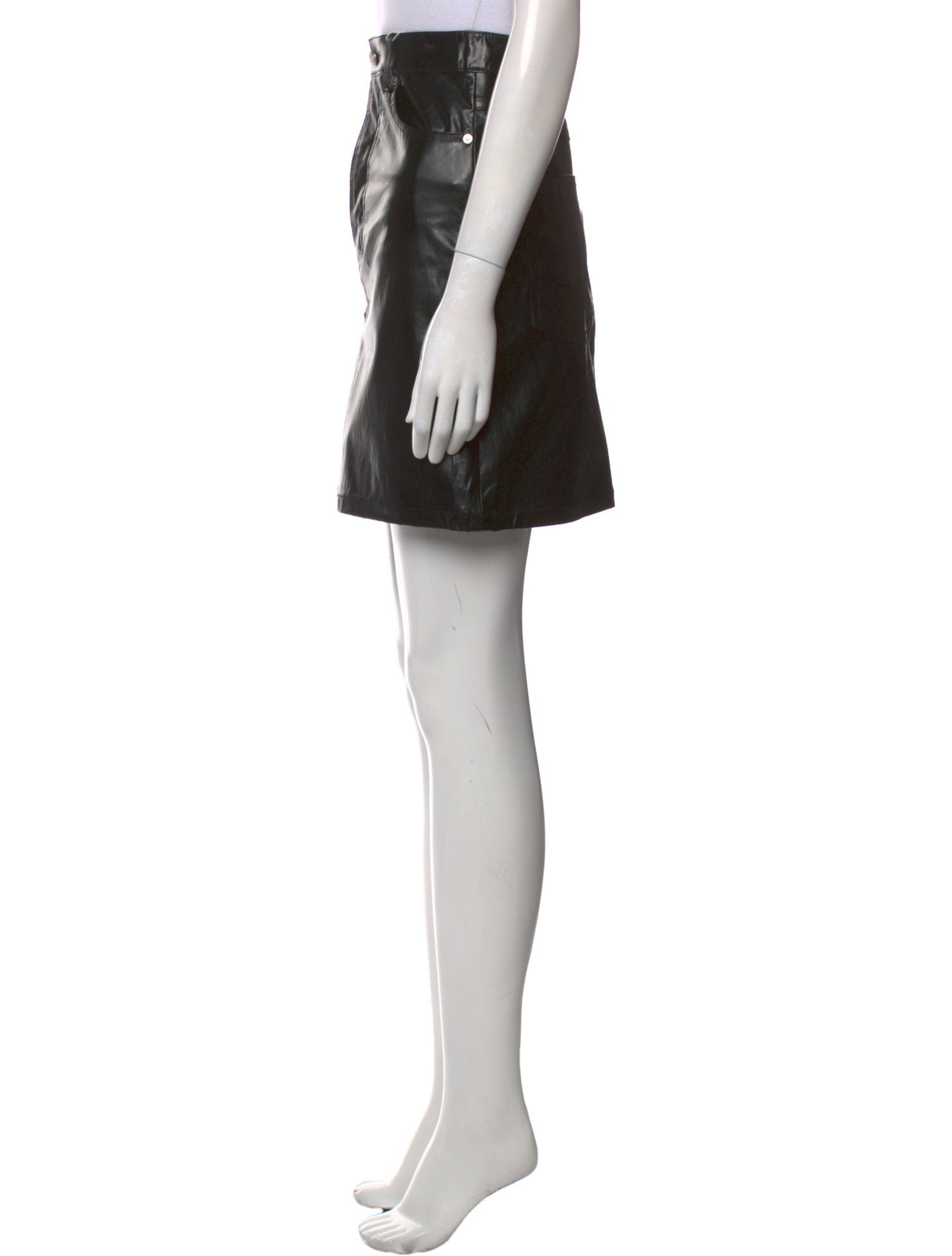 Helmut Lang Leather Mini Skirt w/ Tags