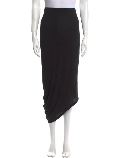 Helmut Lang Raw-Edge Trim Midi Length Skirt