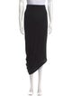 Helmut Lang Raw-Edge Trim Midi Length Skirt