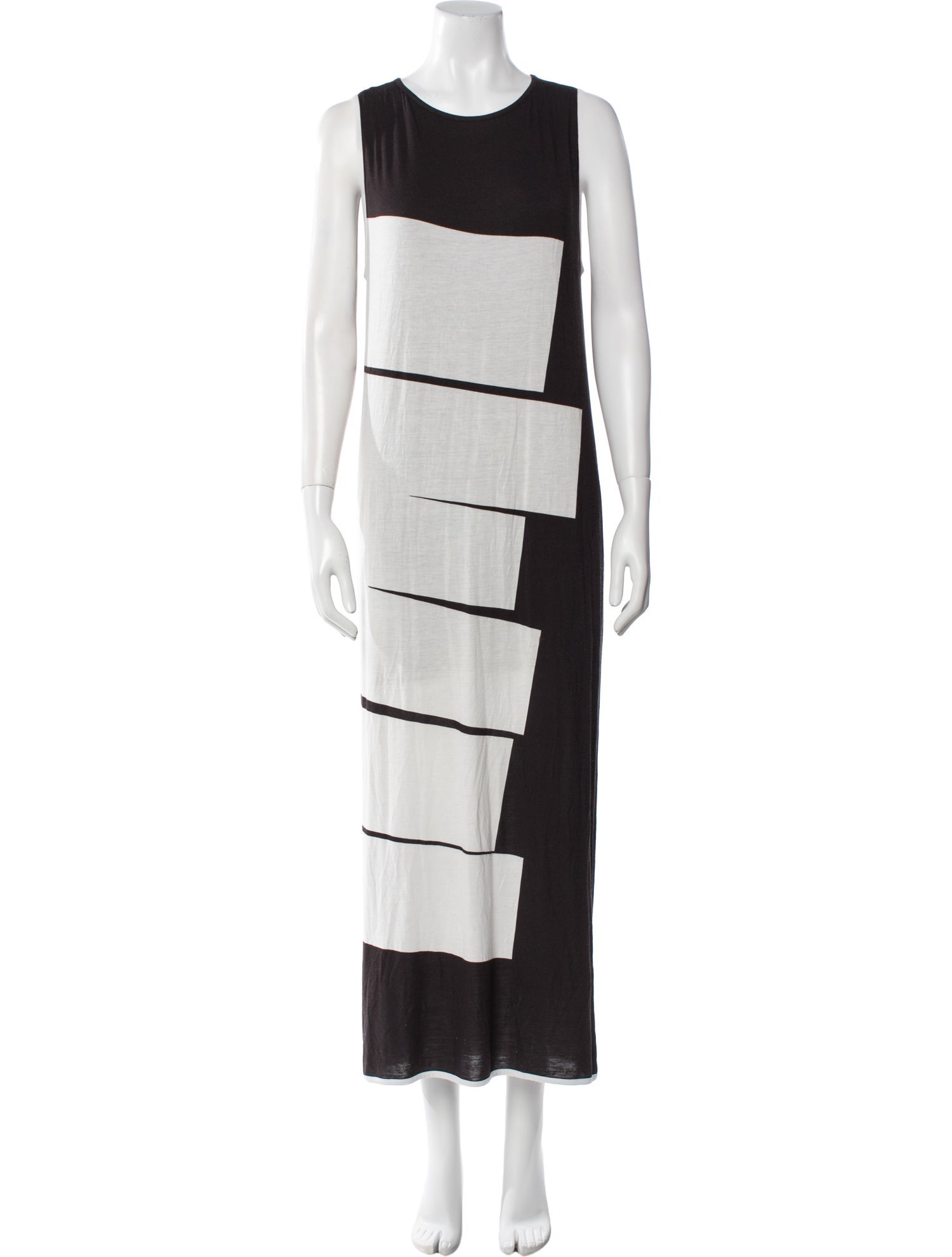 Helmut Lang Printed Long Dress