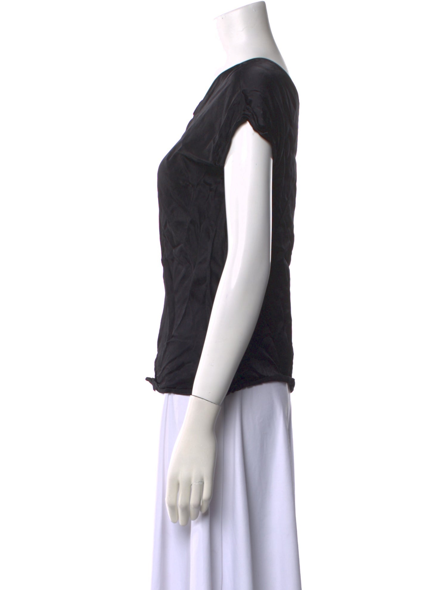 Helmut Lang V-Neck Short Sleeve Top