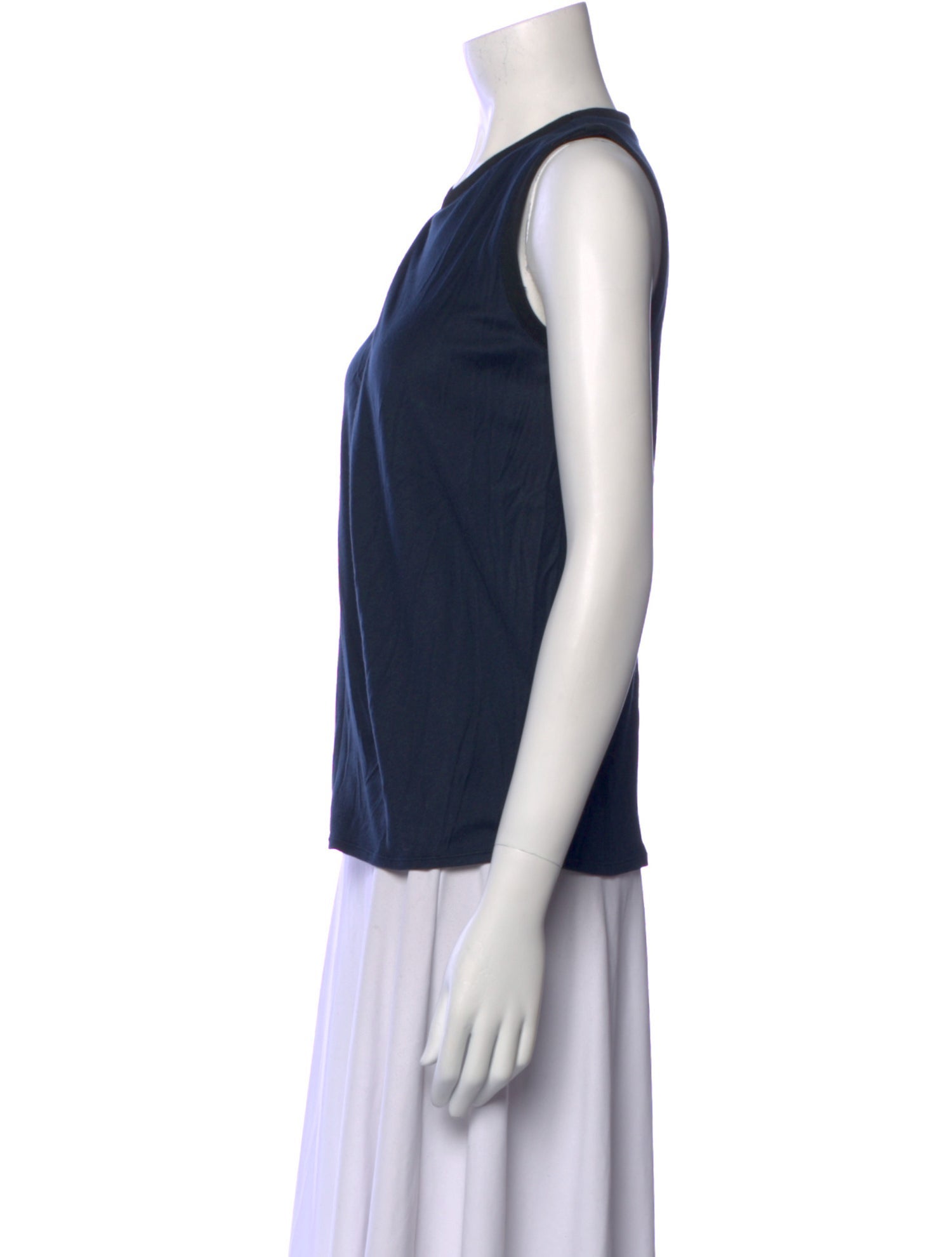 Helmut Lang Crew Neck Sleeveless Top