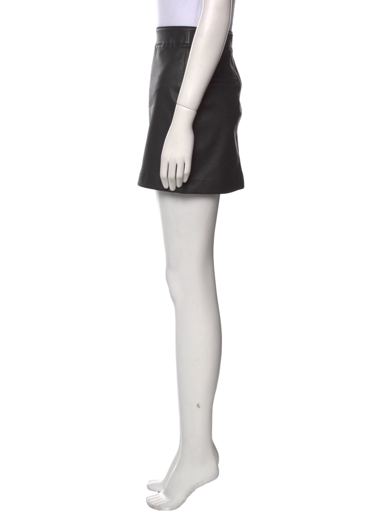 Helmut Lang Leather Mini Skirt