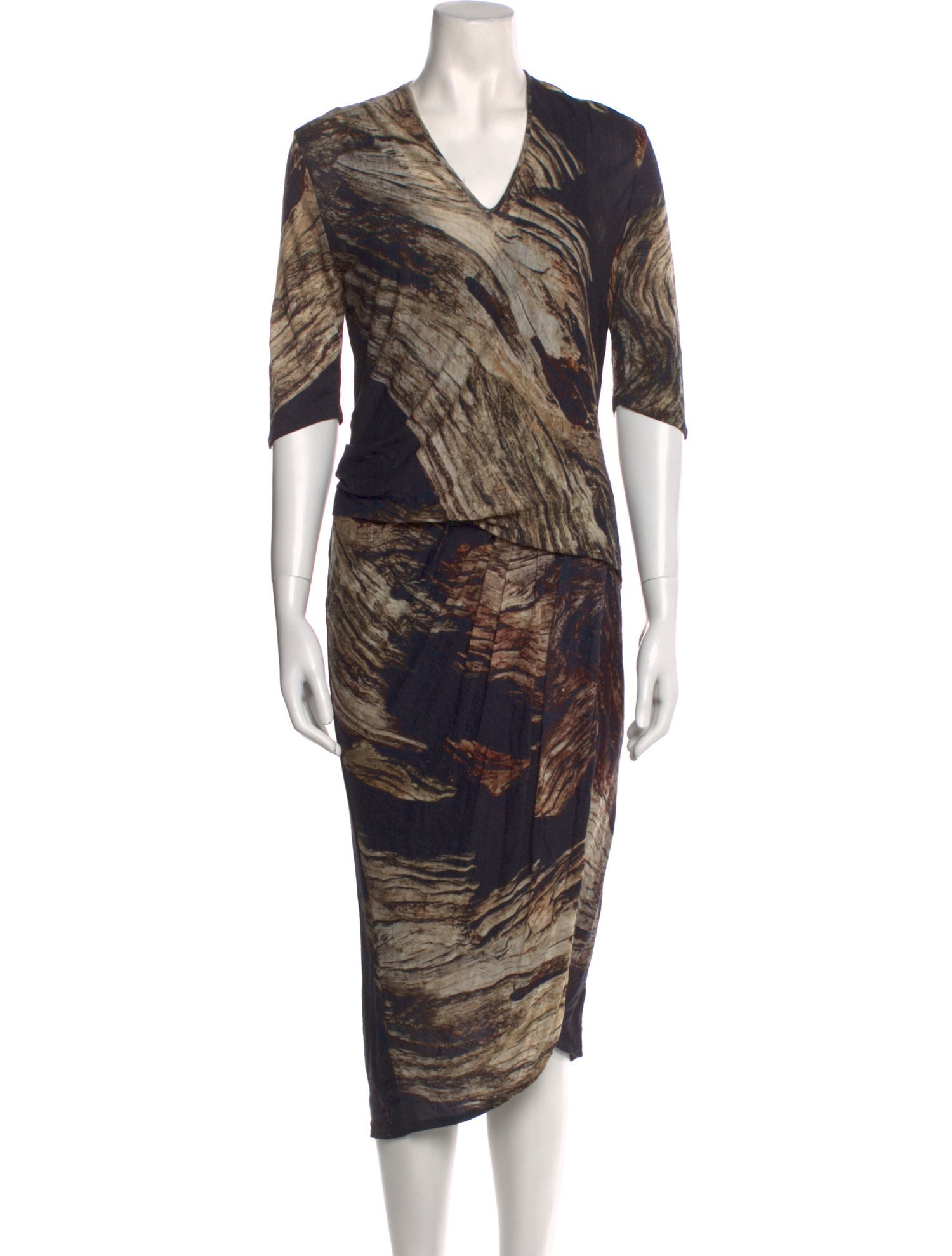 Helmut Lang Wool Knee-Length Dress