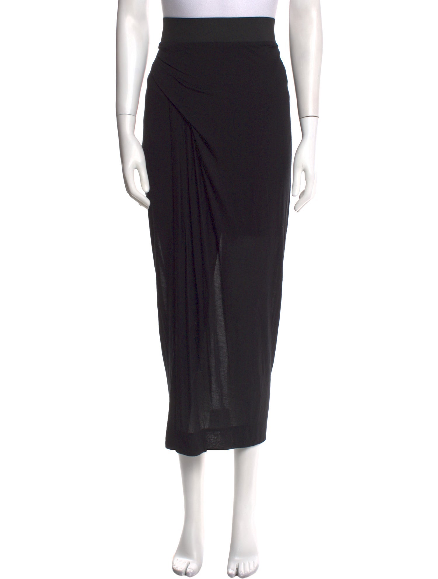 Helmut Lang Cutout Accent Midi Length Skirt