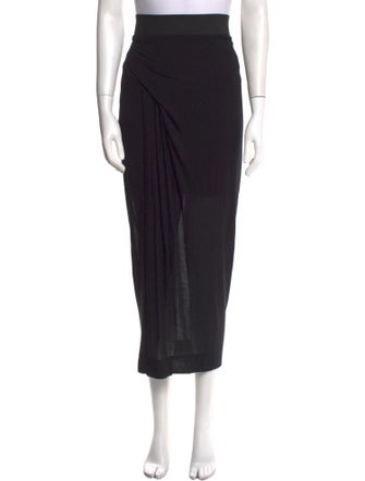 Helmut Lang Cutout Accent Midi Length Skirt