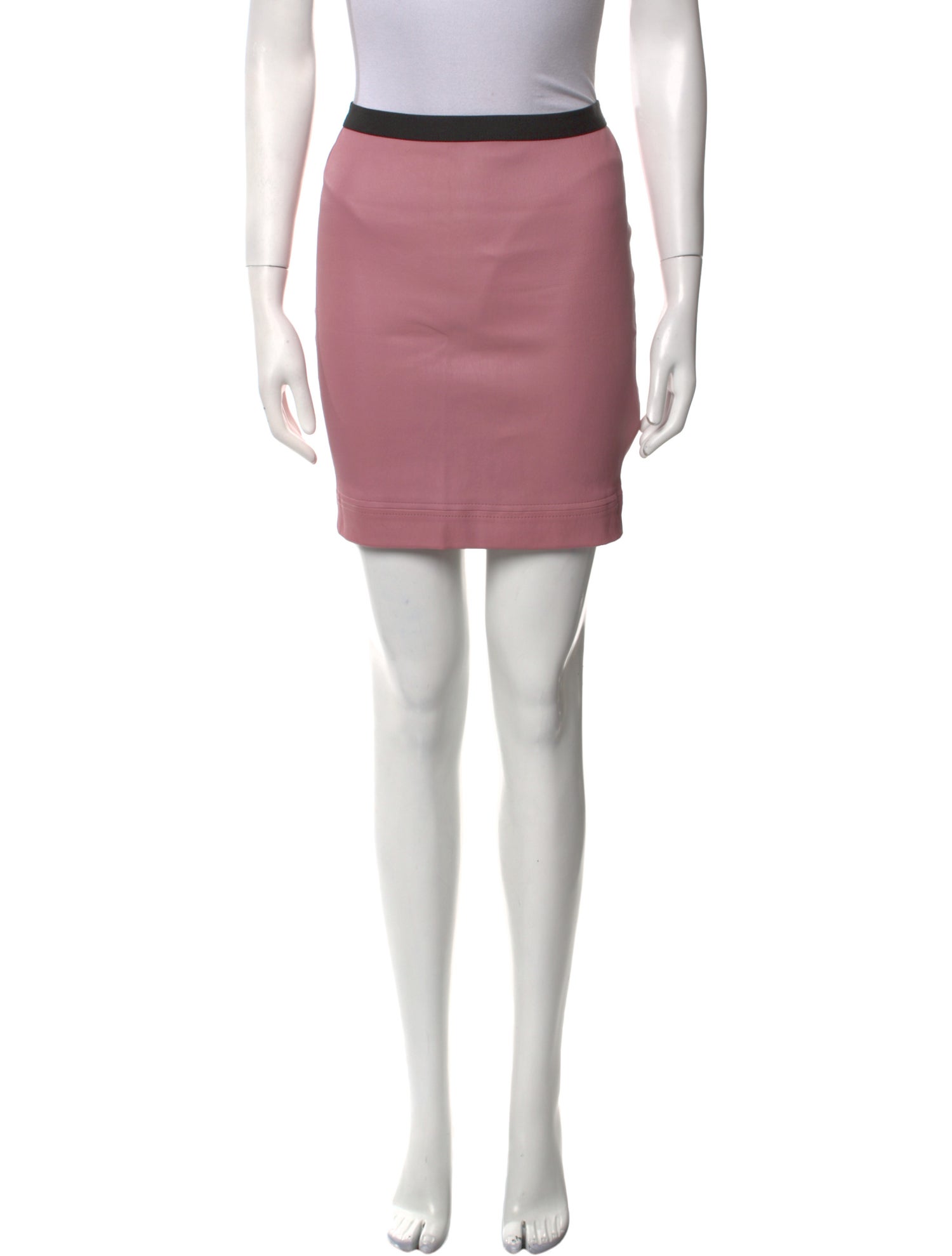 Helmut Lang Lamb Leather Mini Skirt