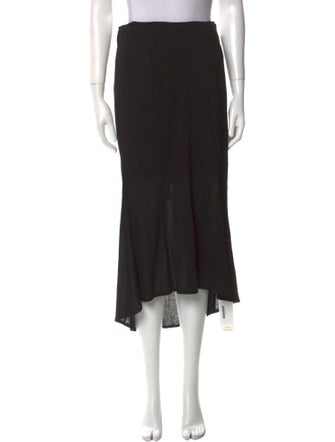 Helmut Lang Ruffle Embellishment Midi Length Skirt