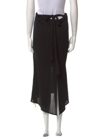 Helmut Lang Ruffle Embellishment Midi Length Skirt