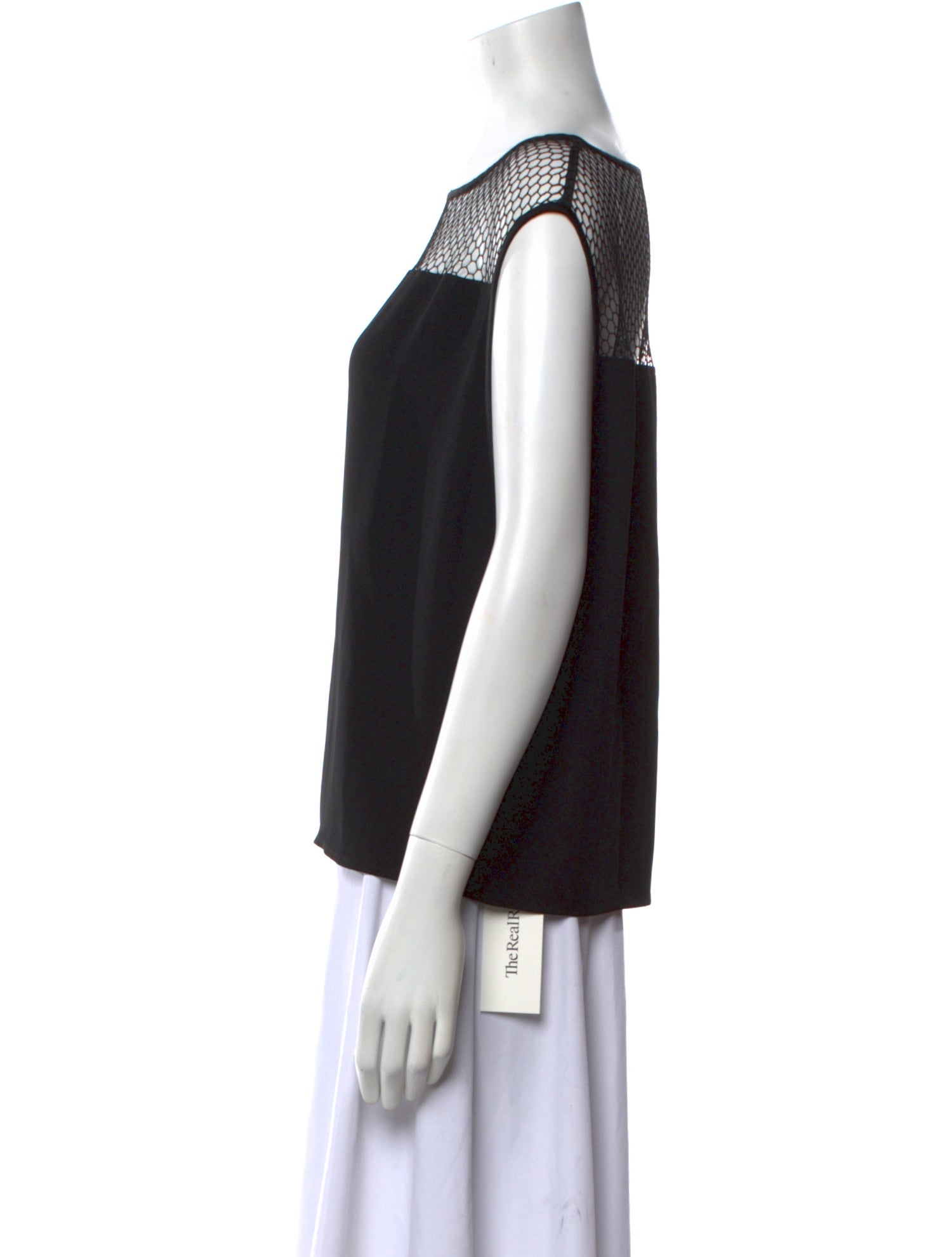 Helmut Lang Bateau Neckline Sleeveless Top