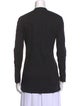 Helmut Lang V-Neck Long Sleeve Button-Up Top