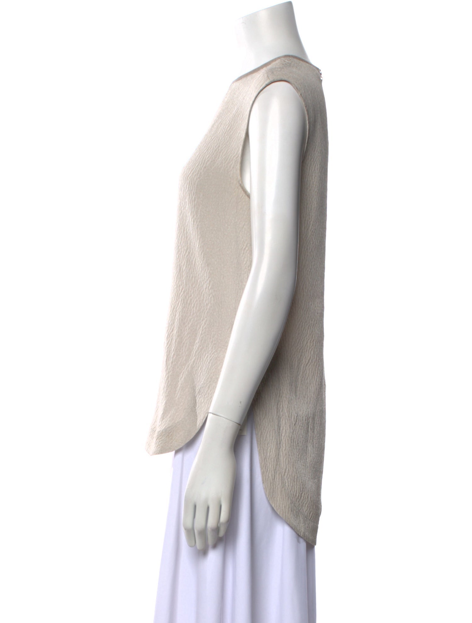 Helmut Lang Silk Crew Neck Top