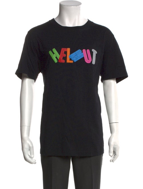 Helmut Lang Graphic Print Crew Neck T-Shirt