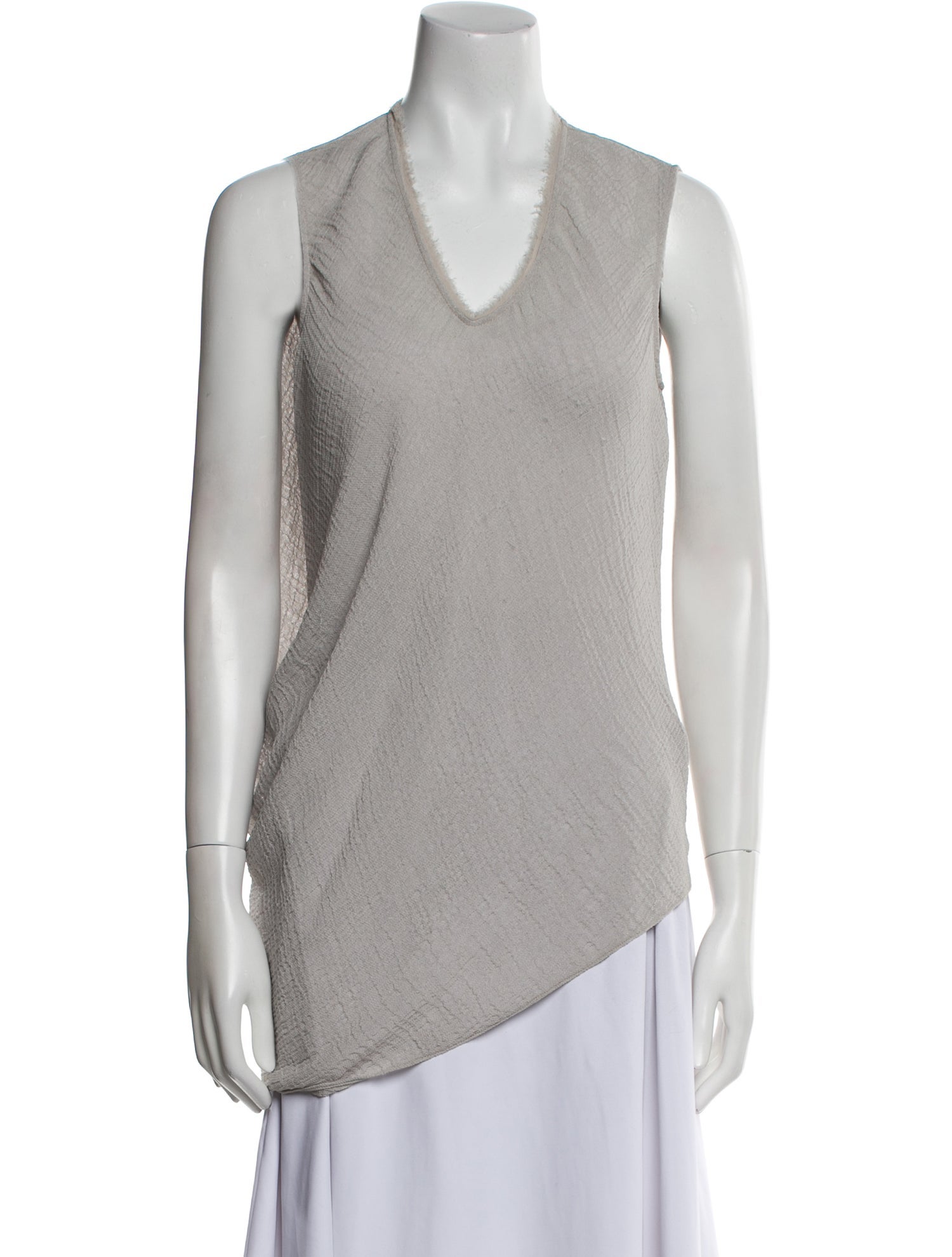 Helmut Lang V-Neck Sleeveless Tunic