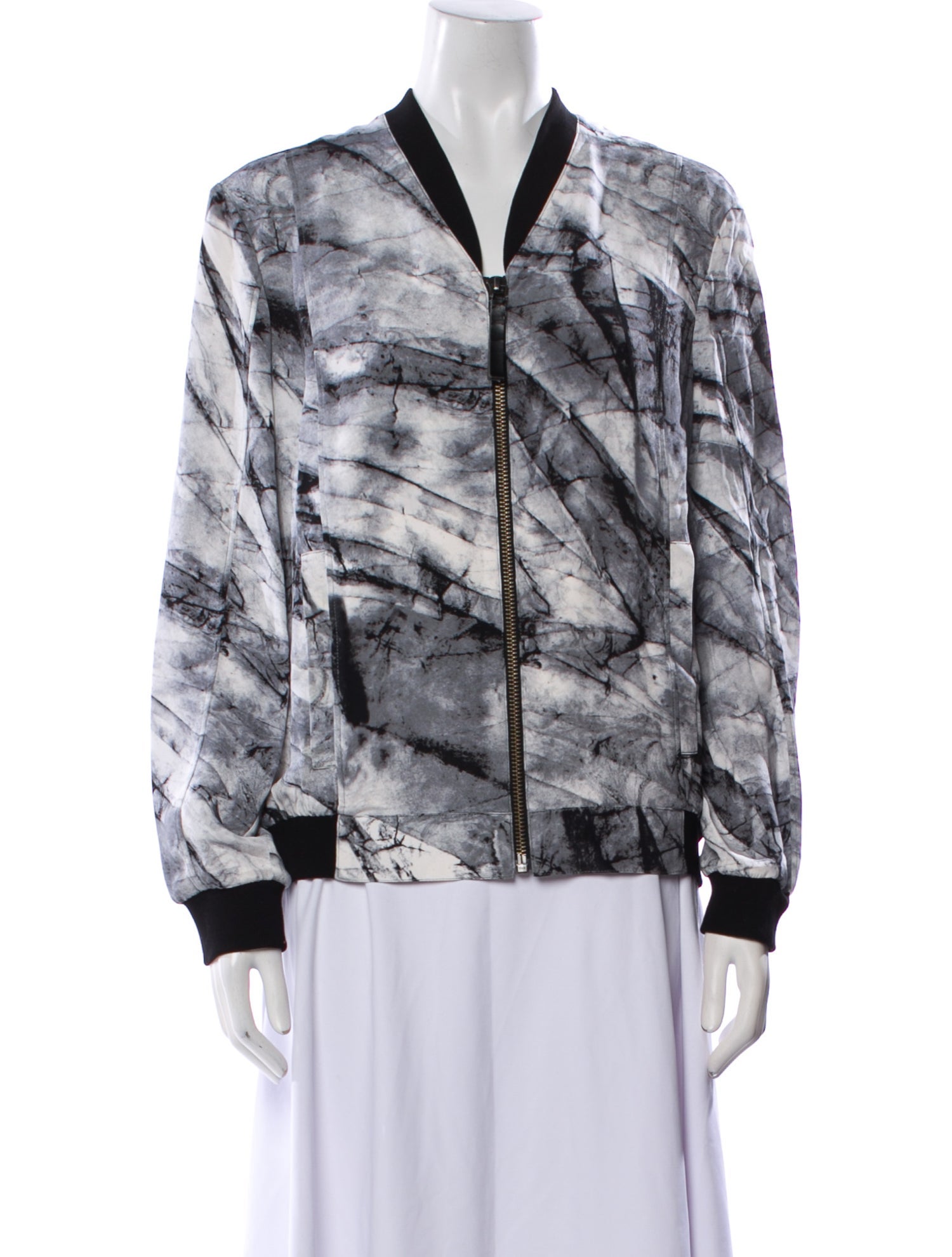 Helmut Lang Silk Printed Blazer