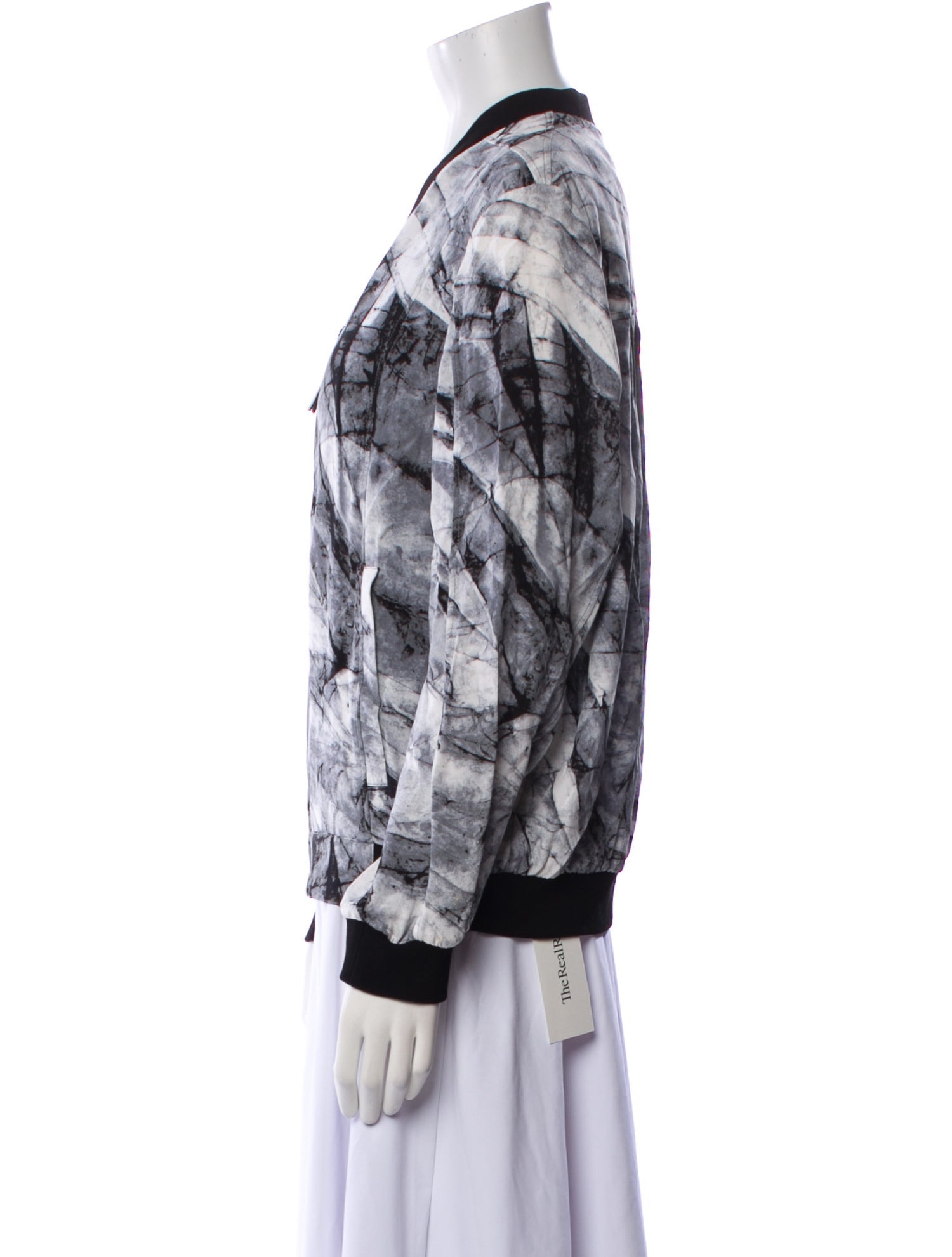 Helmut Lang Silk Printed Blazer