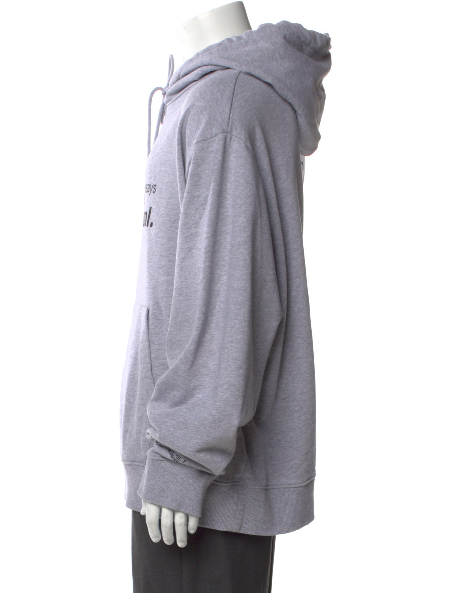 Helmut Lang Graphic Print Crew Neck Hoodie