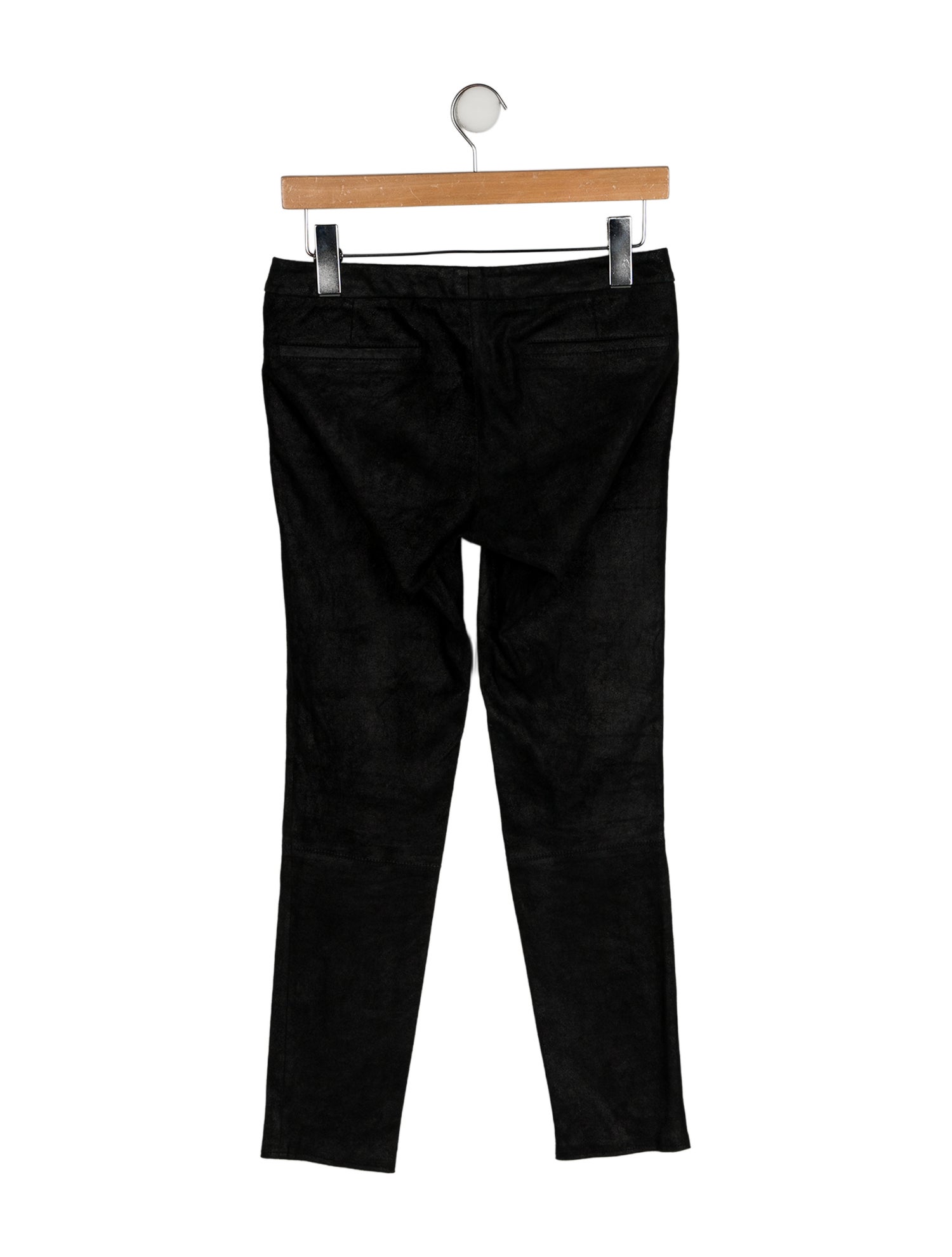 Helmut Lang Lamb Leather Skinny Leg Pants