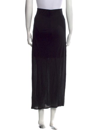 Helmut Lang Ruffle Embellishment Long Skirt