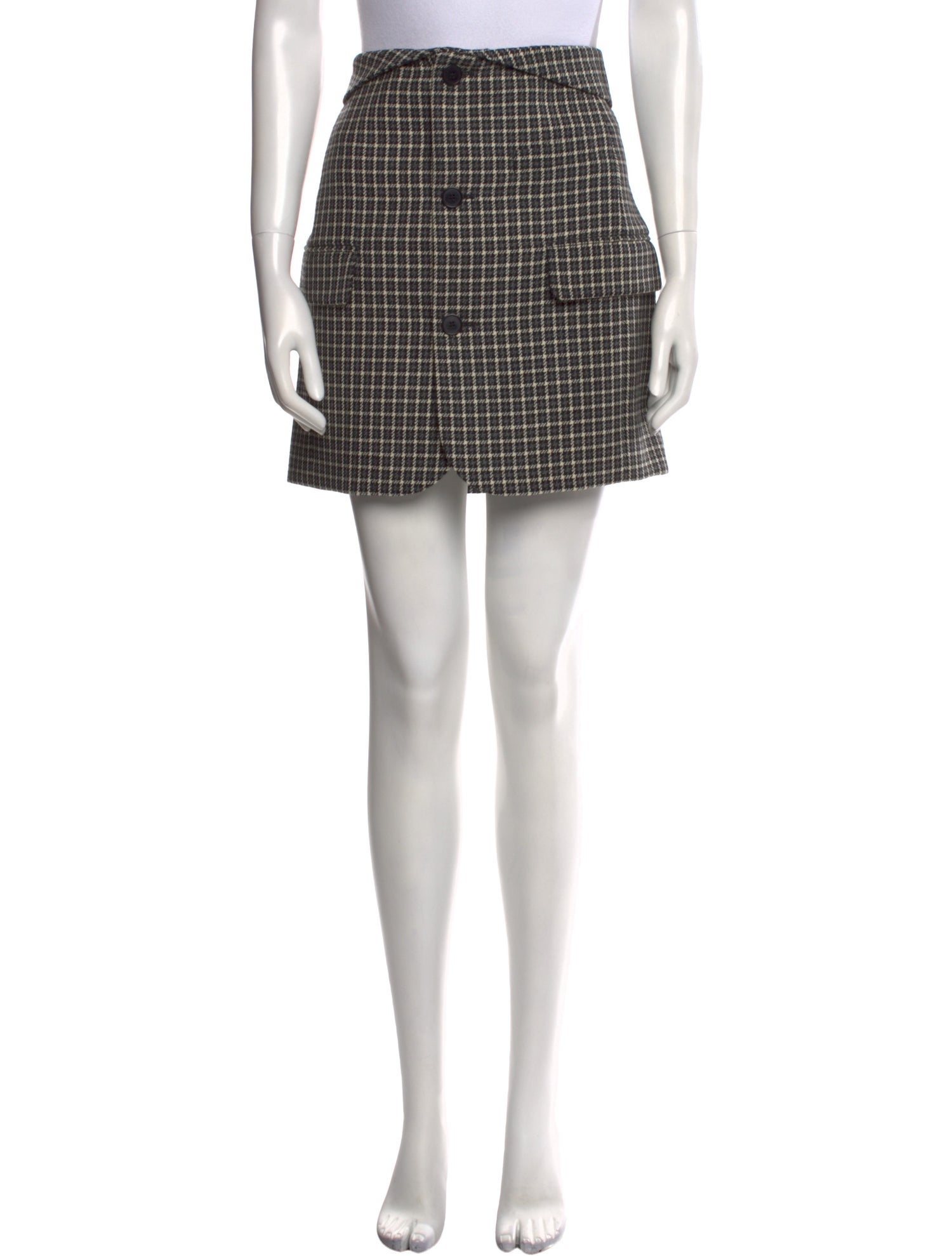 Helmut Lang Wool Mini Skirt