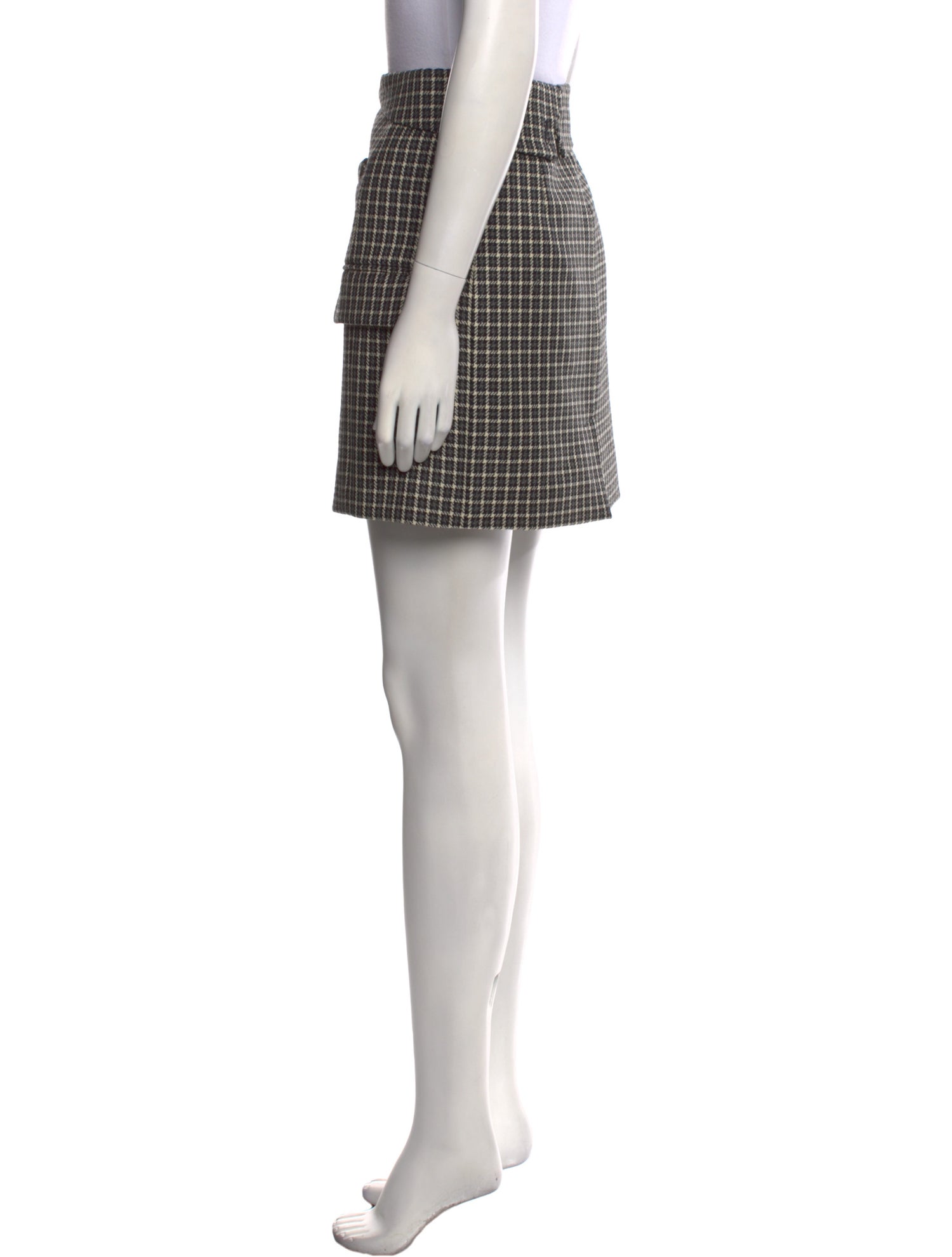 Helmut Lang Wool Mini Skirt