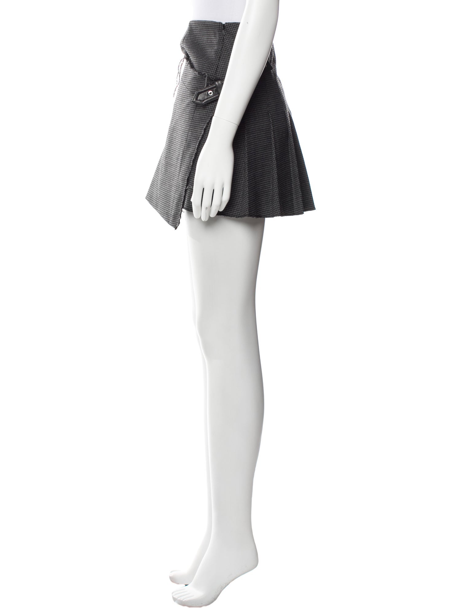 Helmut Lang Virgin Wool Mini Skirt