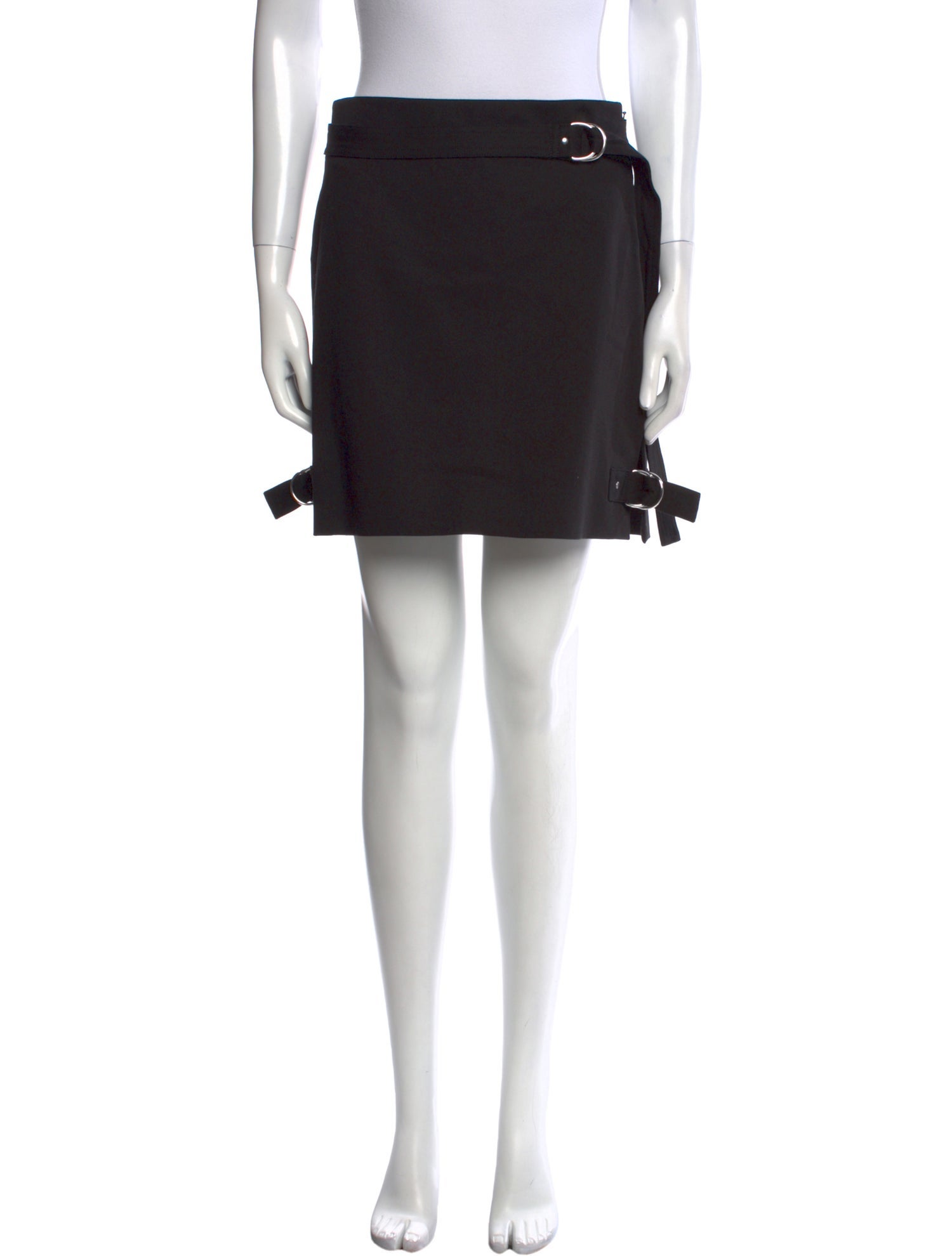 Helmut Lang Pleated Accents Mini Skirt