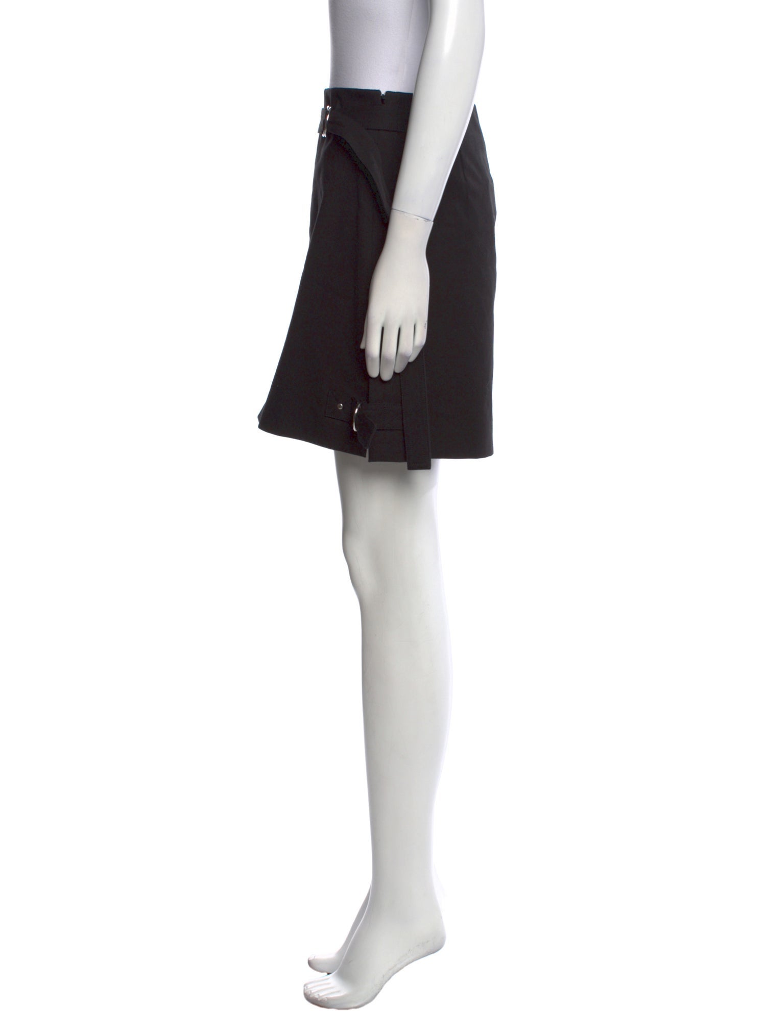 Helmut Lang Pleated Accents Mini Skirt