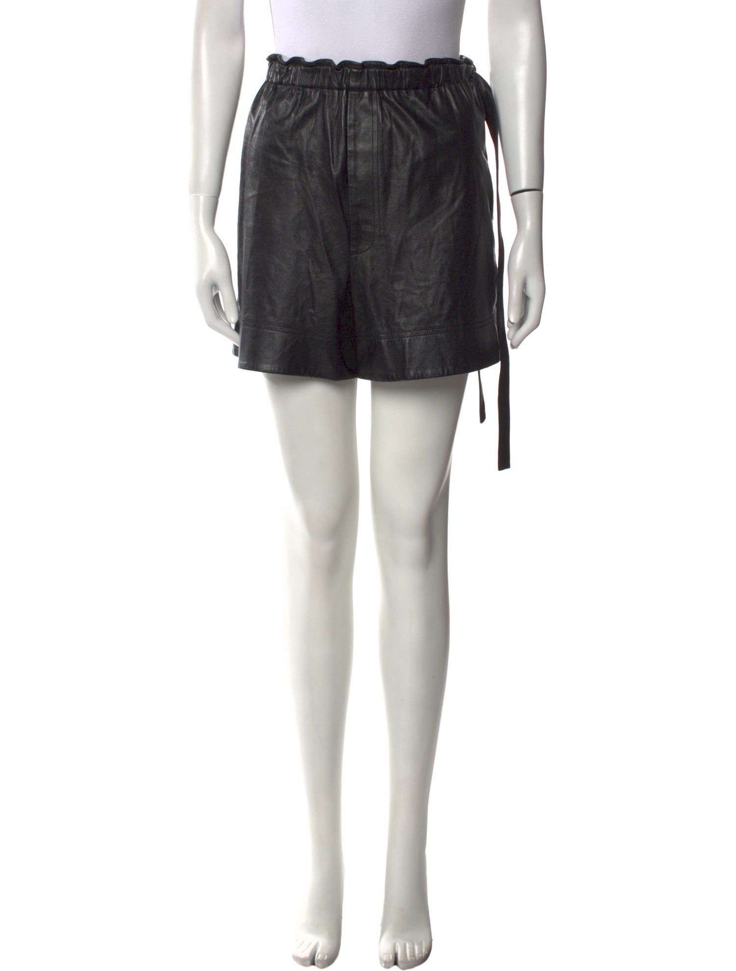 Helmut Lang Lamb Leather Mini Shorts