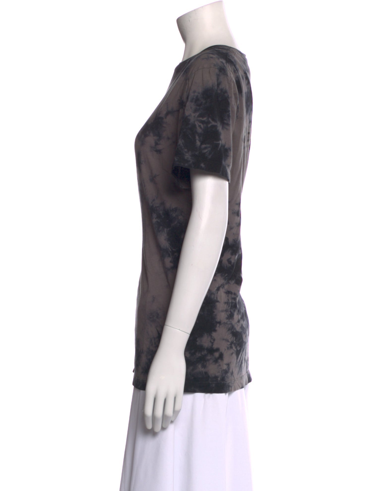 Helmut Lang Tie-Dye Print Crew Neck T-Shirt