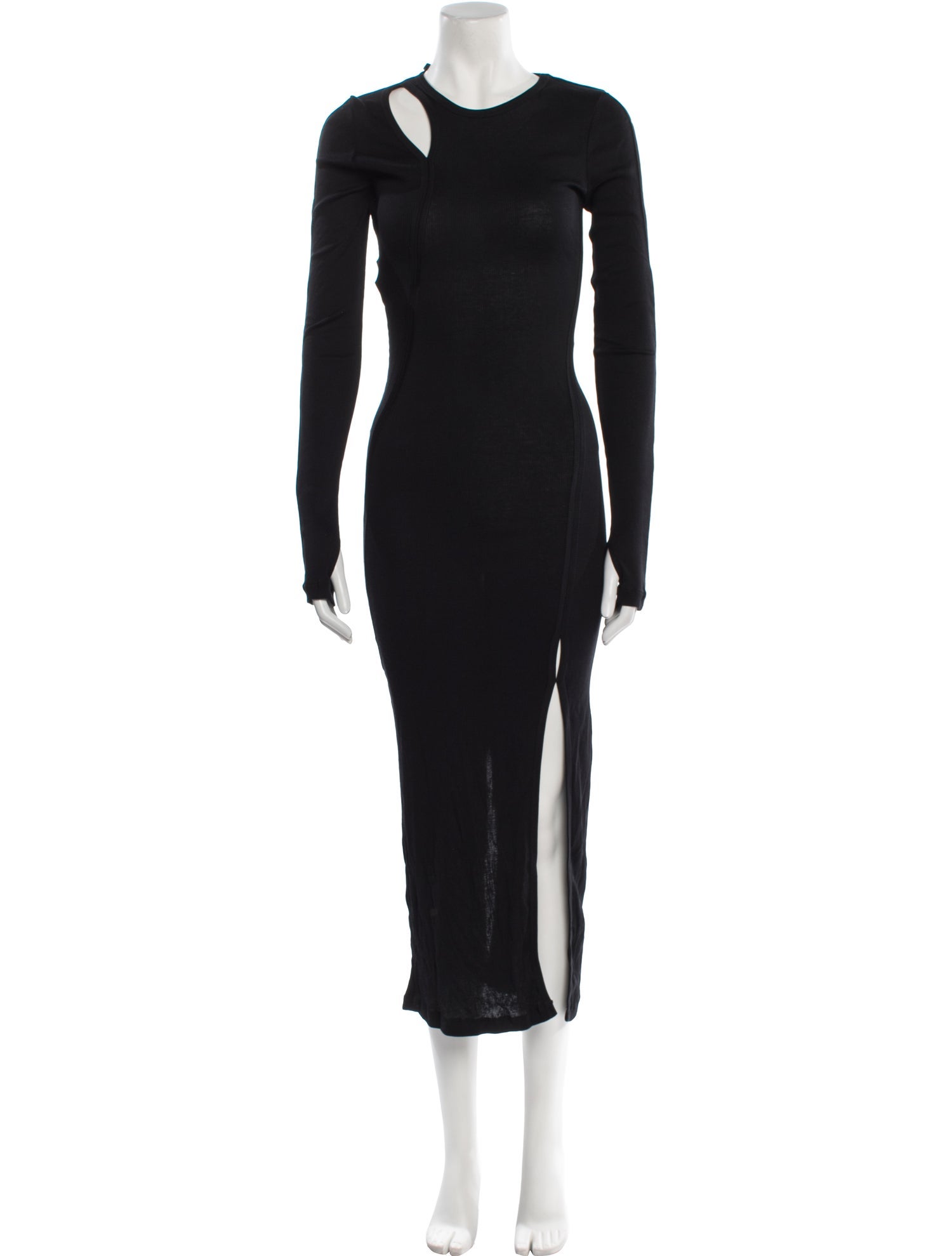 Helmut Lang Crew Neck Long Dress