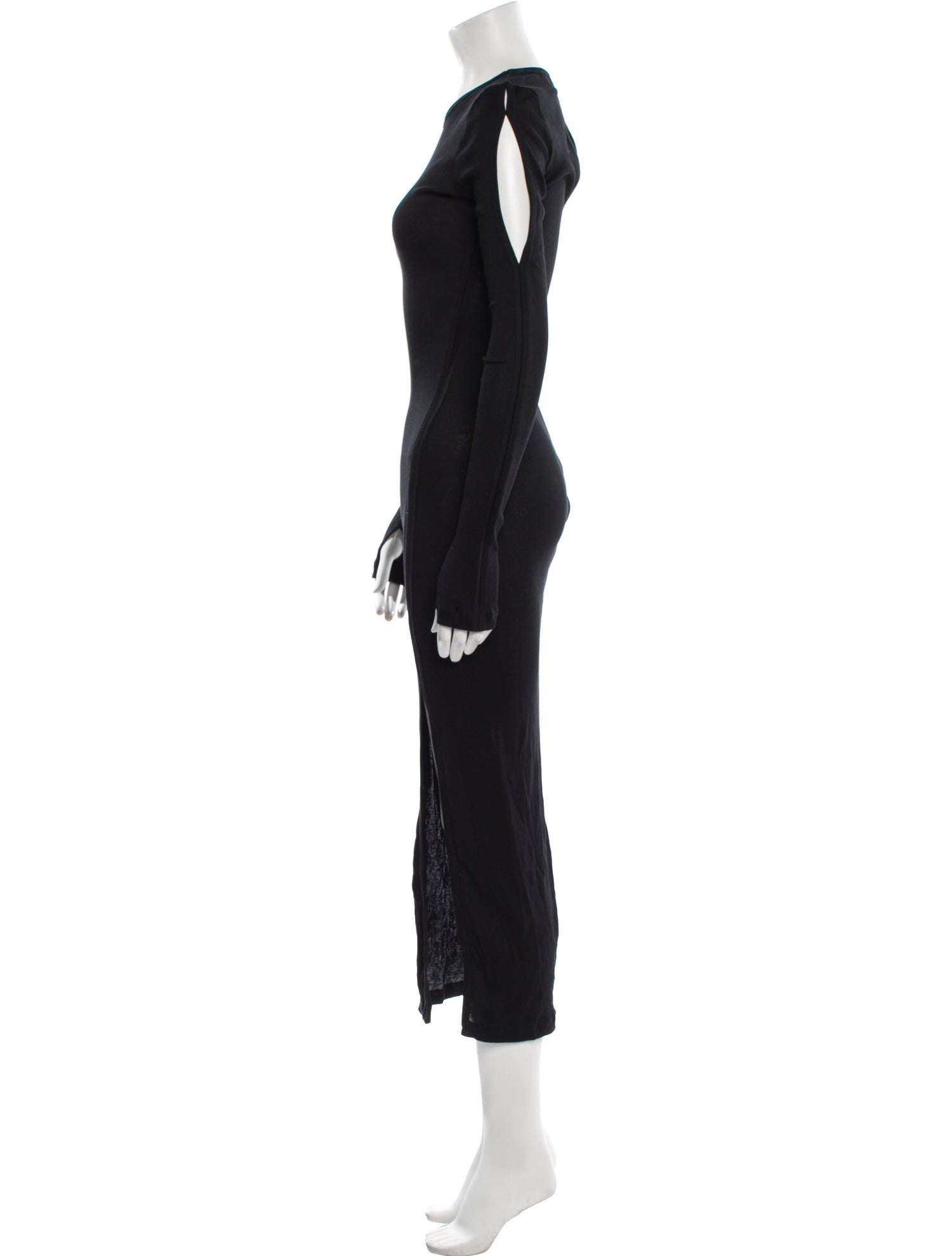 Helmut Lang Crew Neck Long Dress