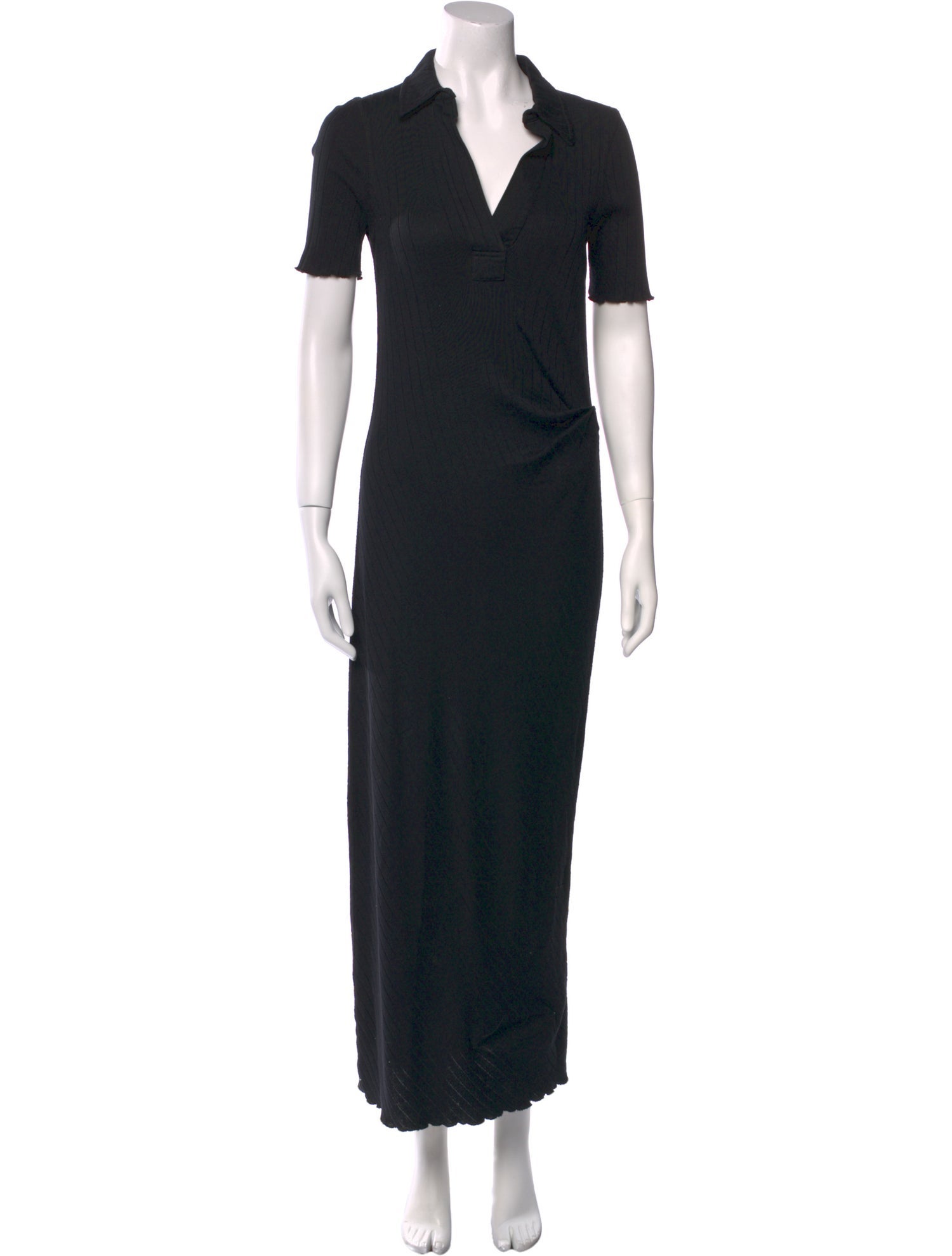 Helmut Lang V-Neck Long Dress