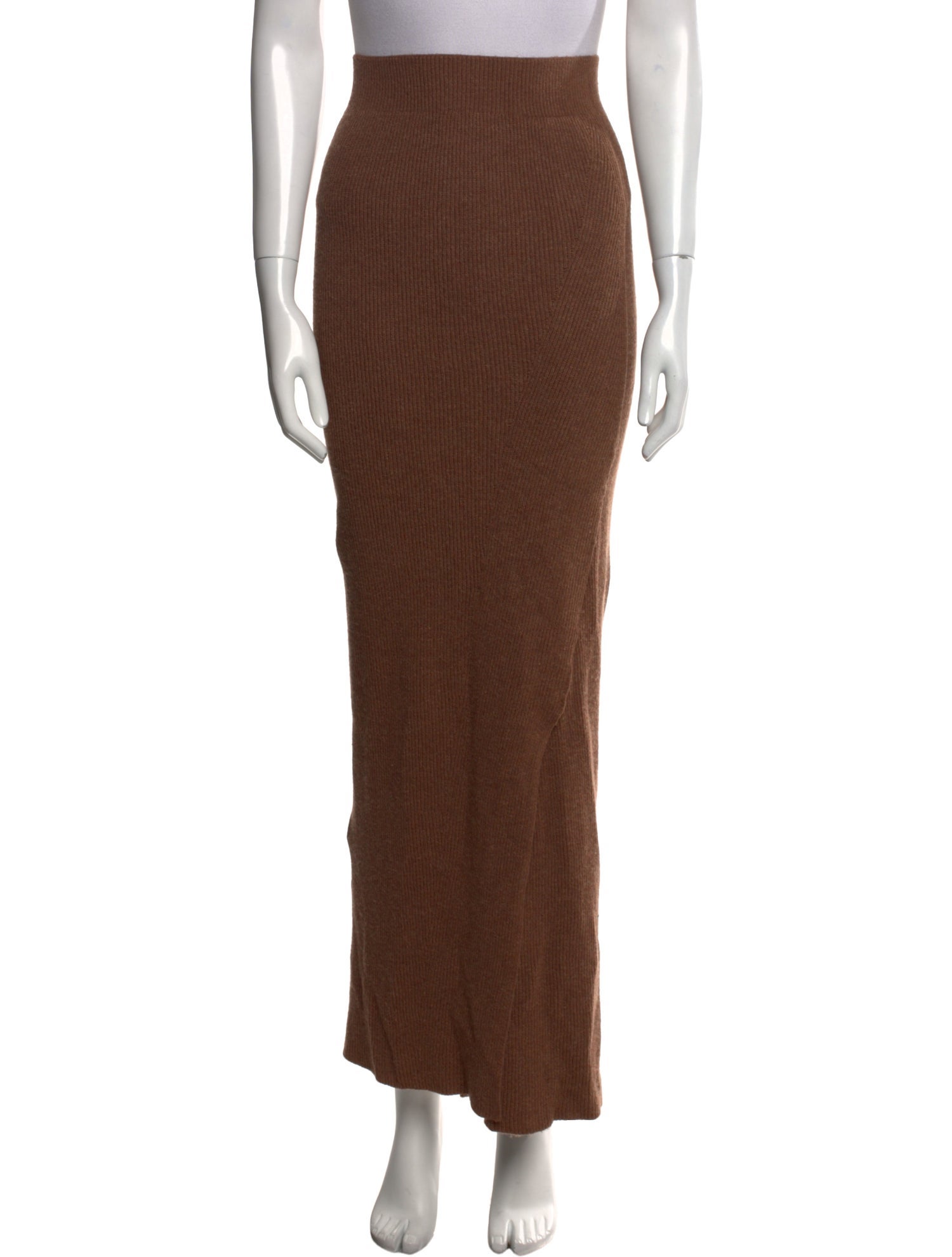 Helmut Lang Raw-Edge Trim Long Skirt