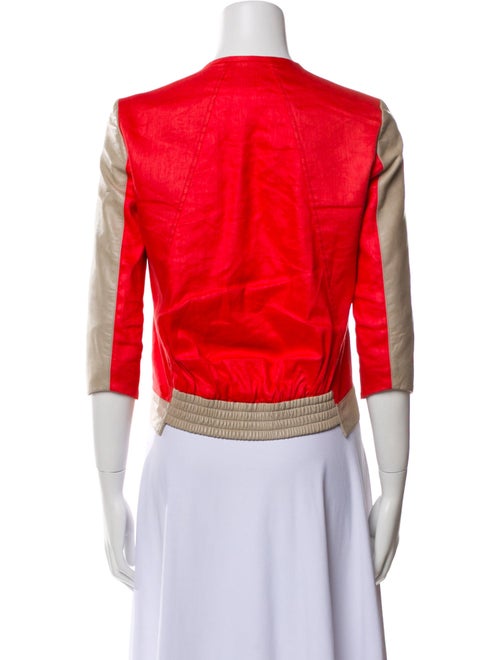 Helmut Lang Linen Colorblock Pattern Jacket