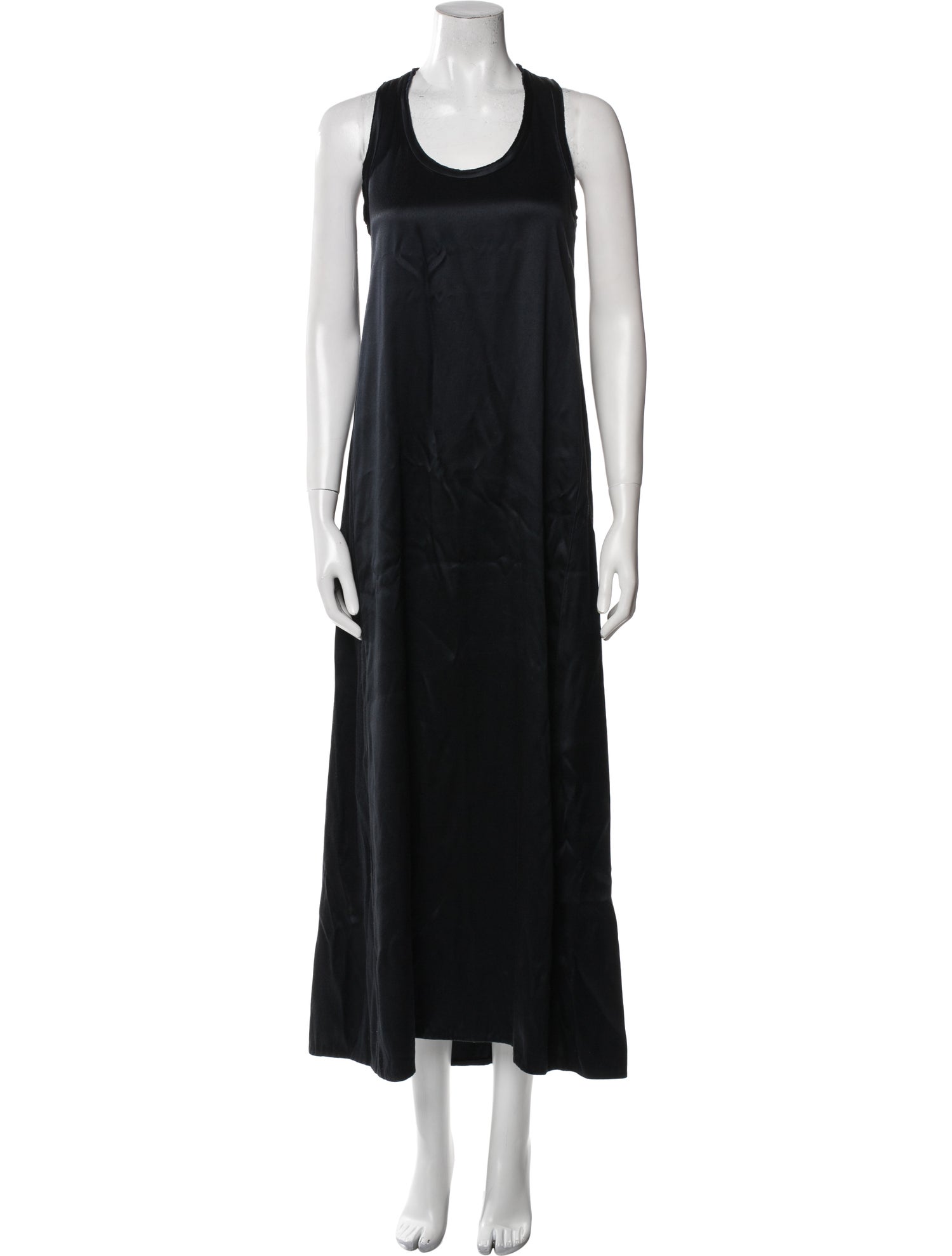Helmut Lang Scoop Neck Long Dress