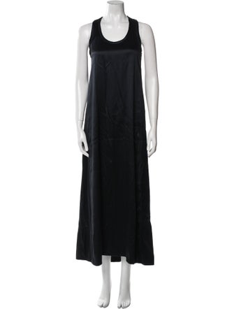Helmut Lang Scoop Neck Long Dress