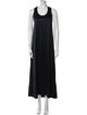 Helmut Lang Scoop Neck Long Dress