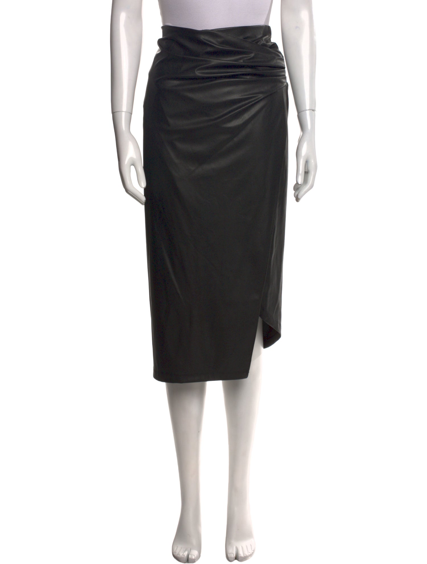 Helmut Lang Pleated Accents Midi Length Skirt