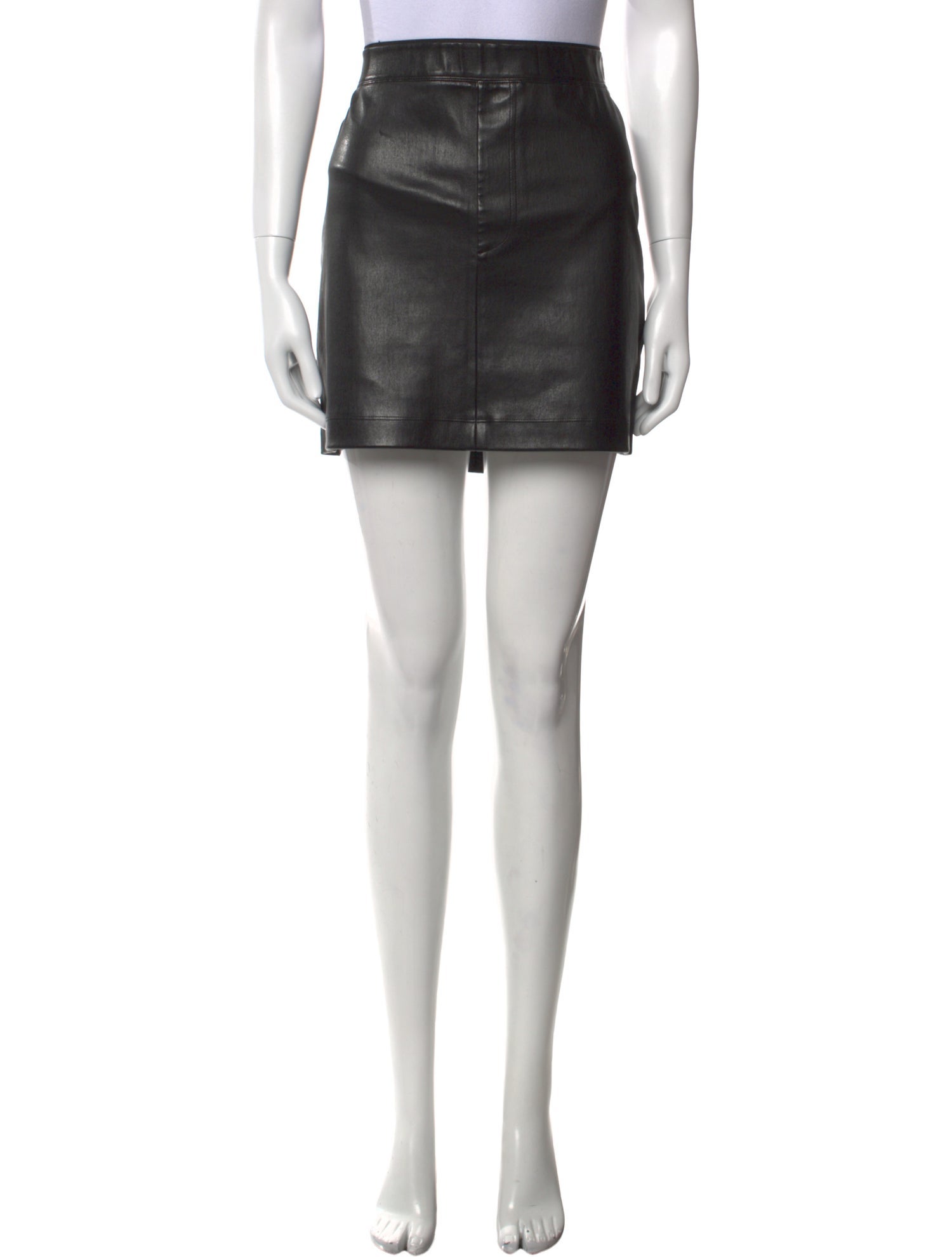 Helmut Lang Lamb Leather Mini Skirt