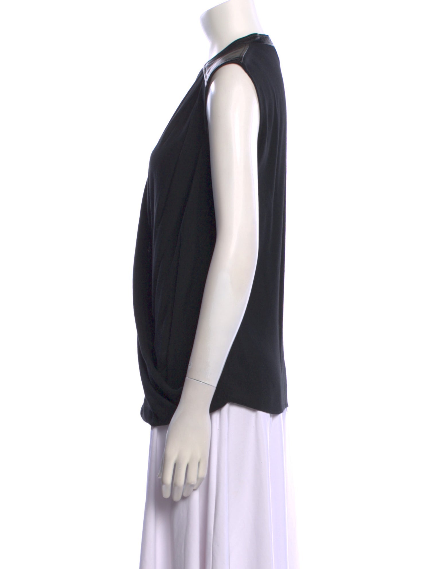 Helmut Lang V-Neck Sleeveless Blouse