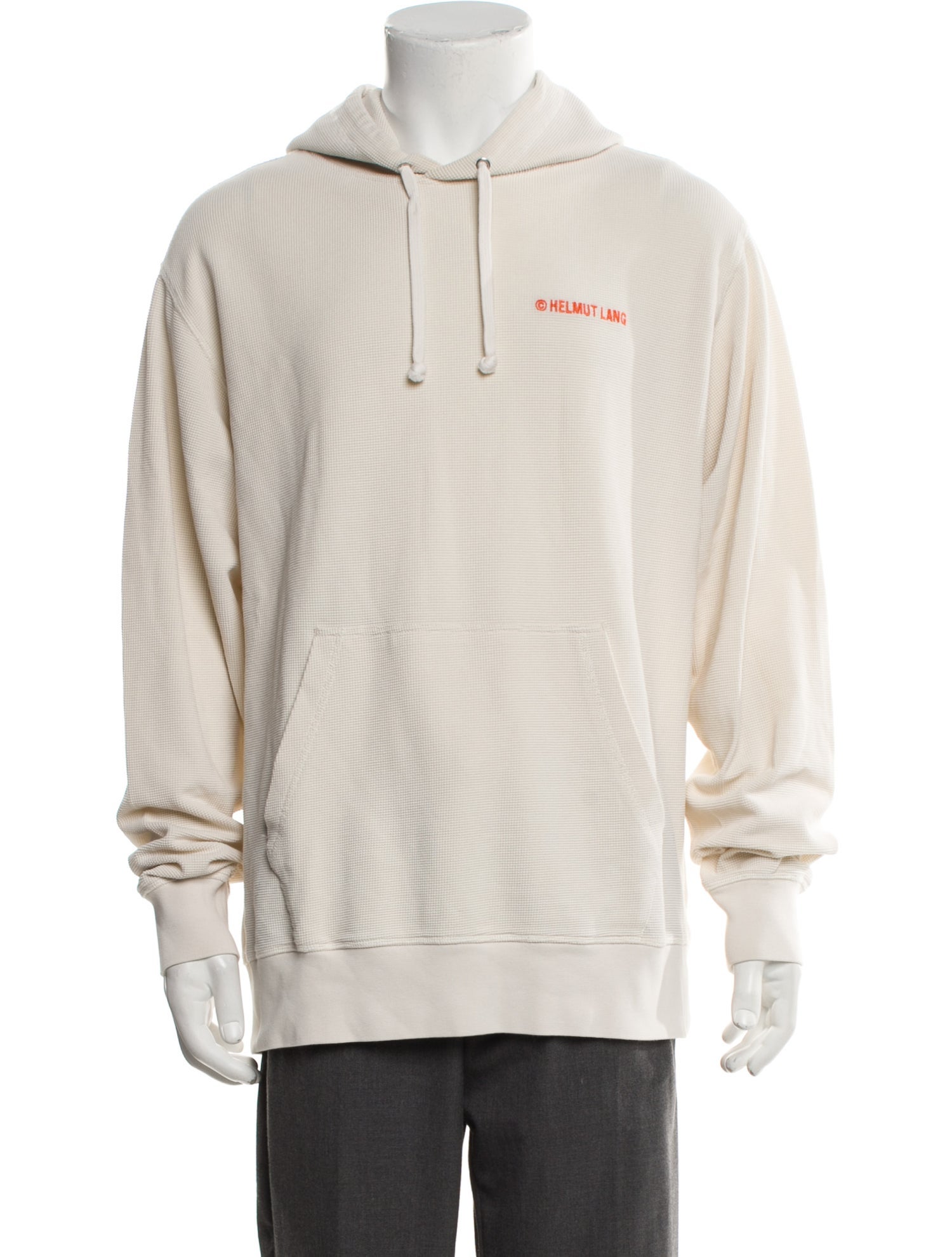 Helmut Lang Graphic Print Crew Neck Hoodie