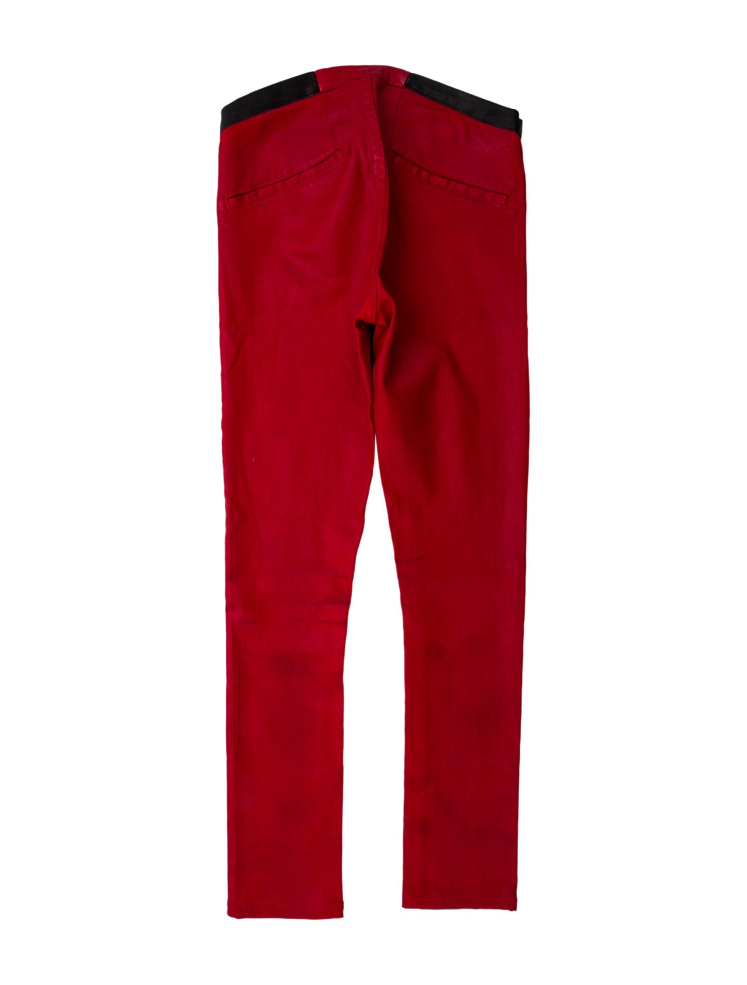 Helmut Lang Leather Skinny Leg Pants