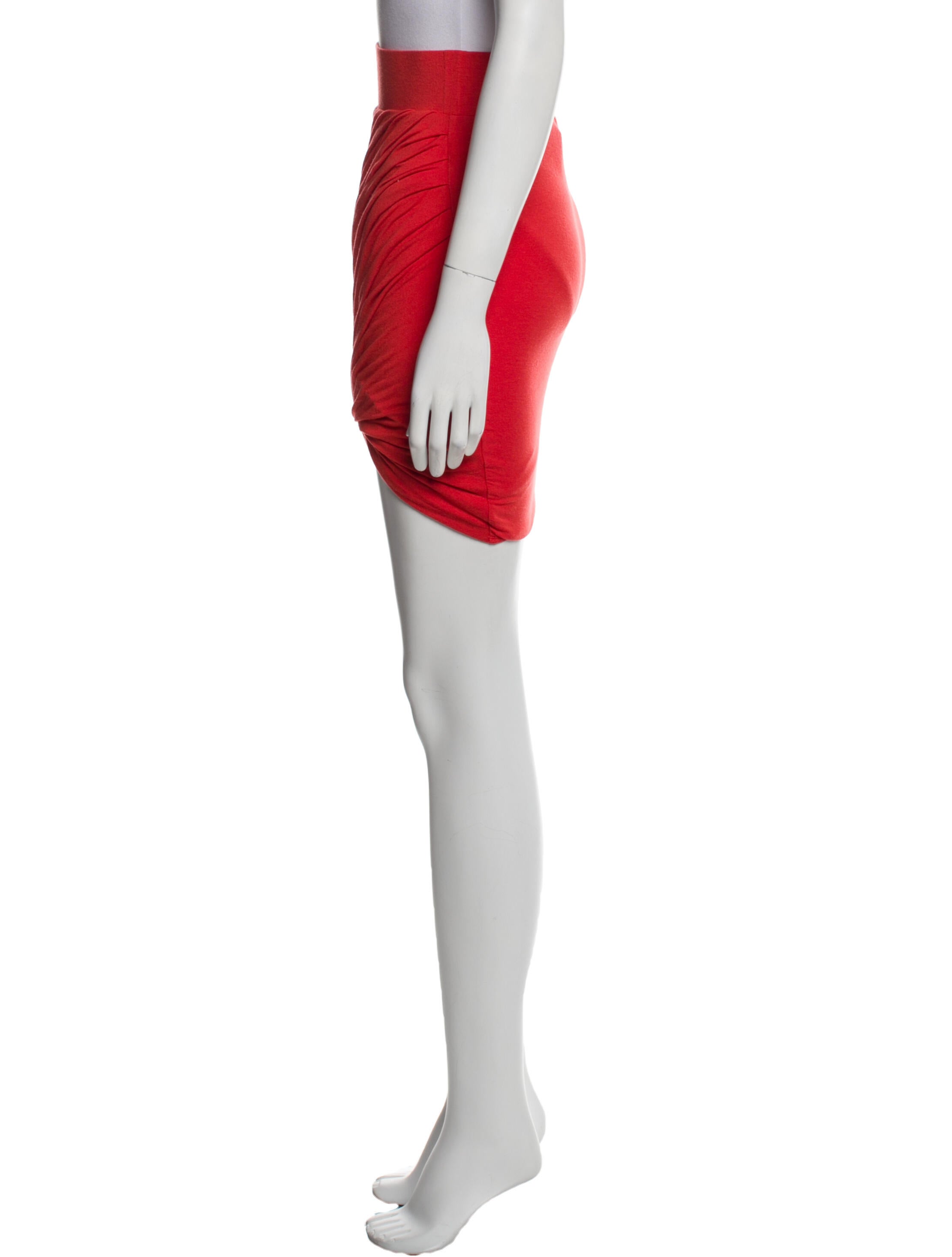 Helmut Lang Pleated Accents Mini Skirt