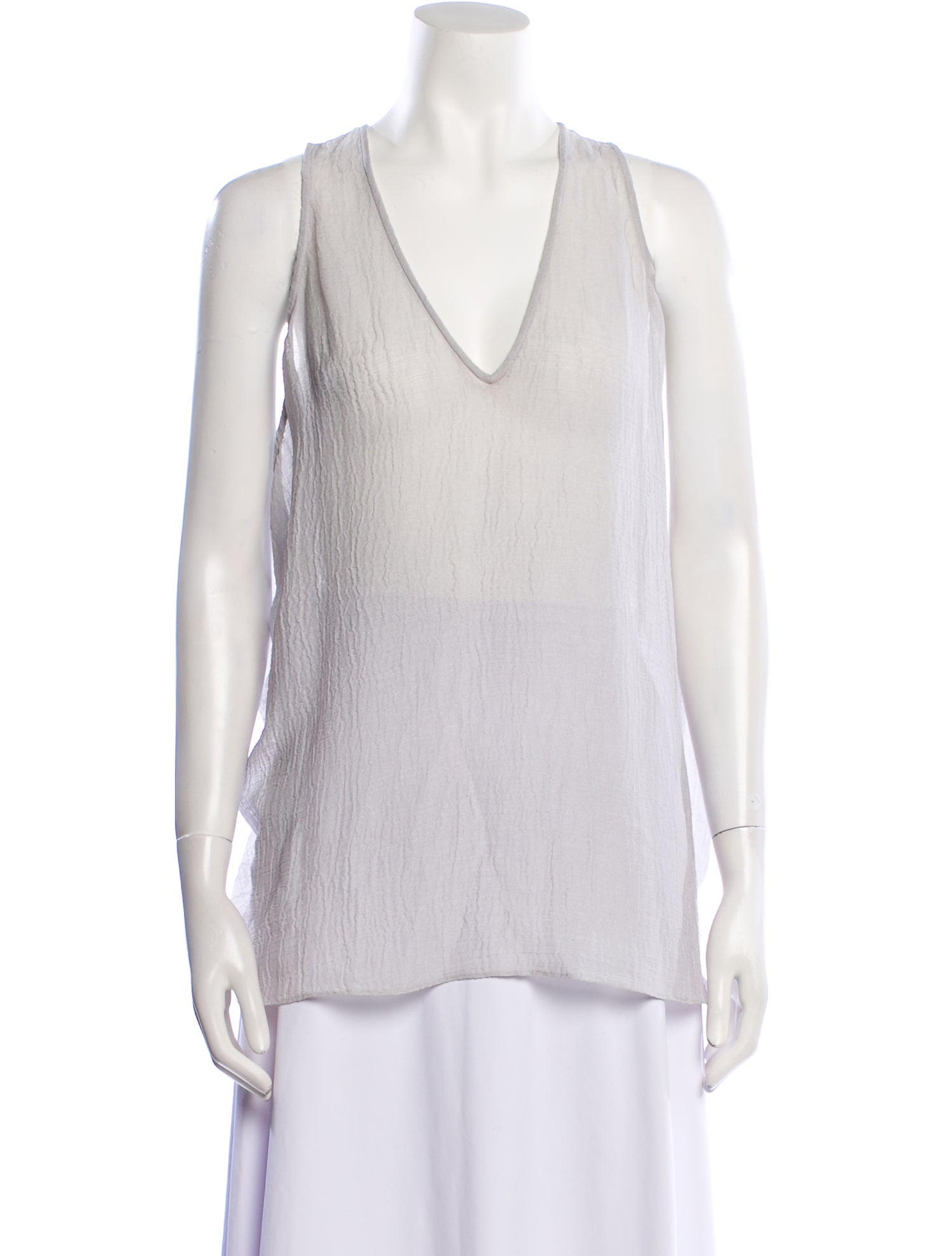 Helmut Lang V-Neck Sleeveless Top